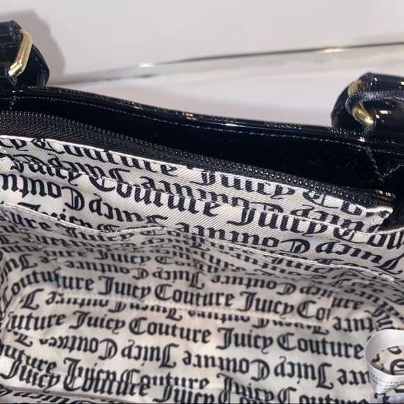 Juicy Couture Woman Faux Leather Satchel Hand Bag Purse Crossbody Deboss NWT - Picture 6 of 9